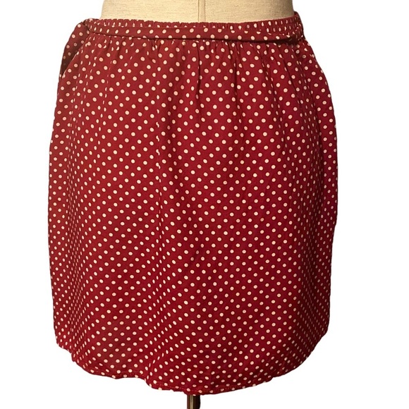 Somedays Lovin’‎ Fearless Polka Dot Wrap Skirt Red White Size Medium - Picture 3 of 7